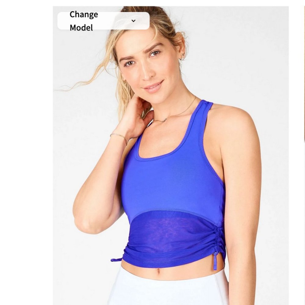 Fabletics Sports Bra Tank Top Blue S